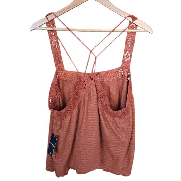 Lucky Brand NWT XL Tank Camisole Cotton Coral - Picture 4 of 10